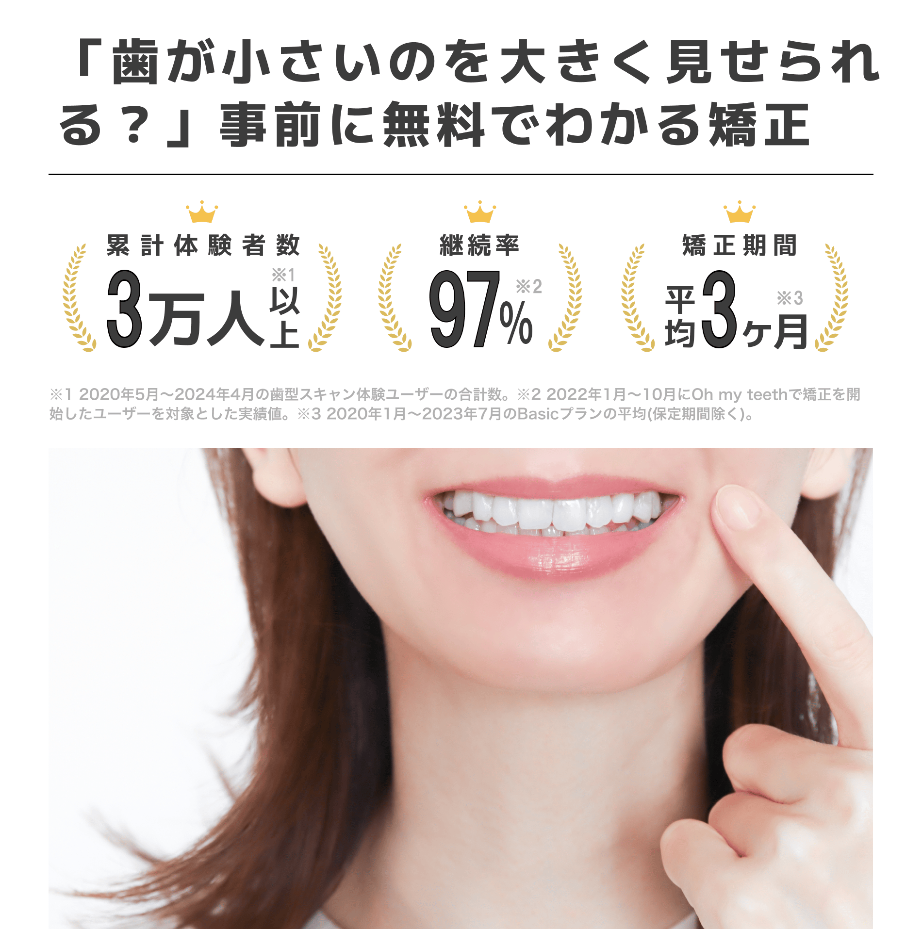 「歯が小さいのを大きく見せられる?」事前に無料でわかる矯正
