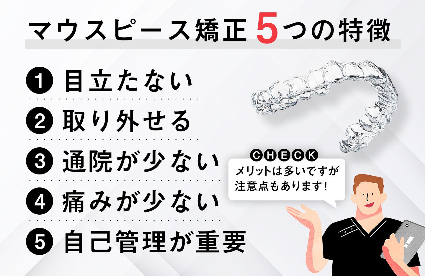 マウスピース矯正とは？5つの特徴