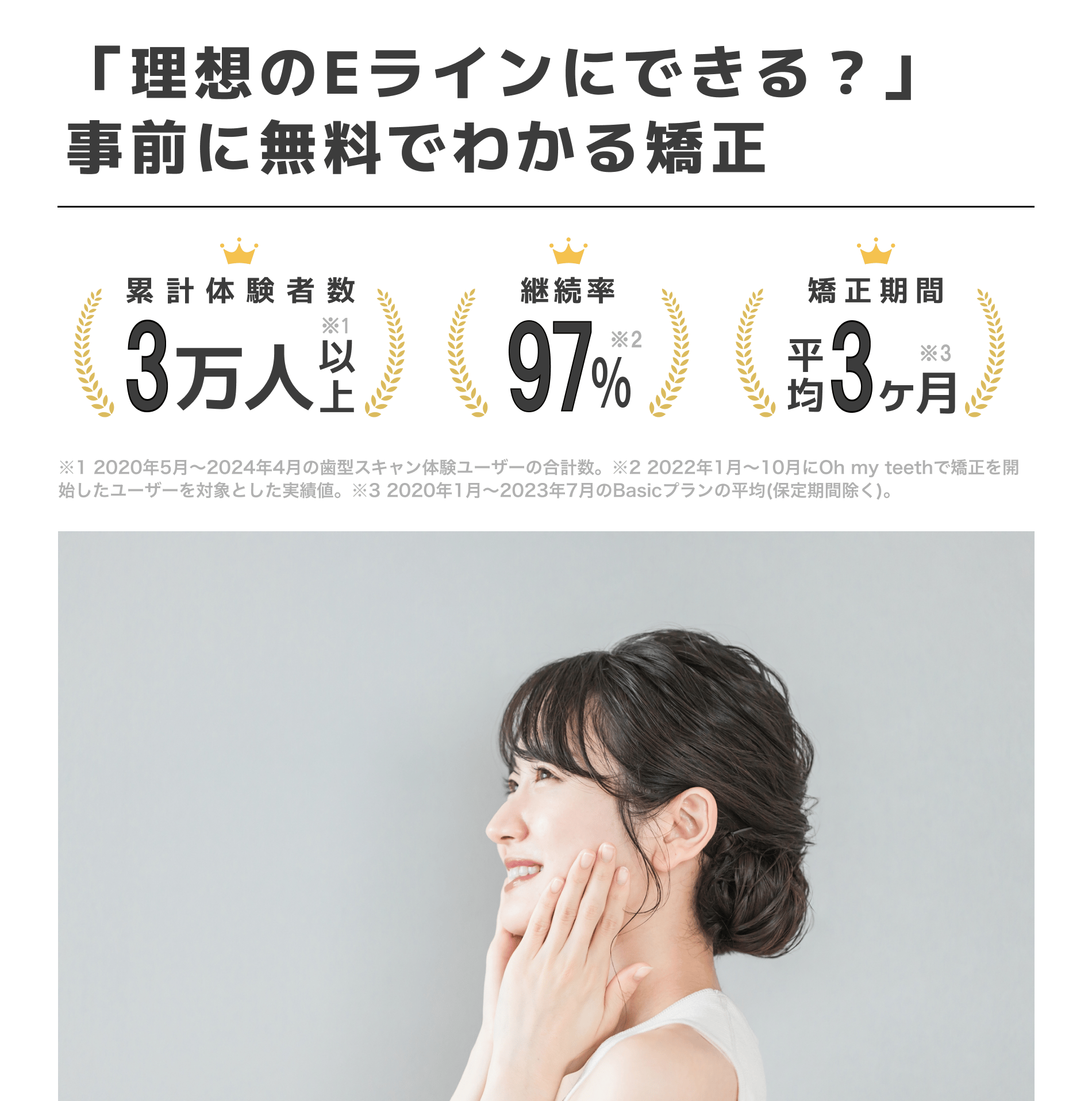 「理想のEラインにできる?」事前に無料でわかる矯正