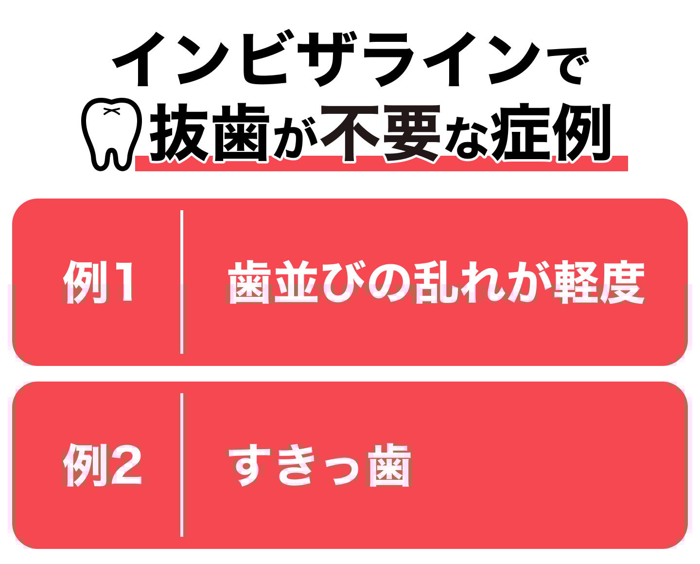 インビザラインで抜歯が不要な症例